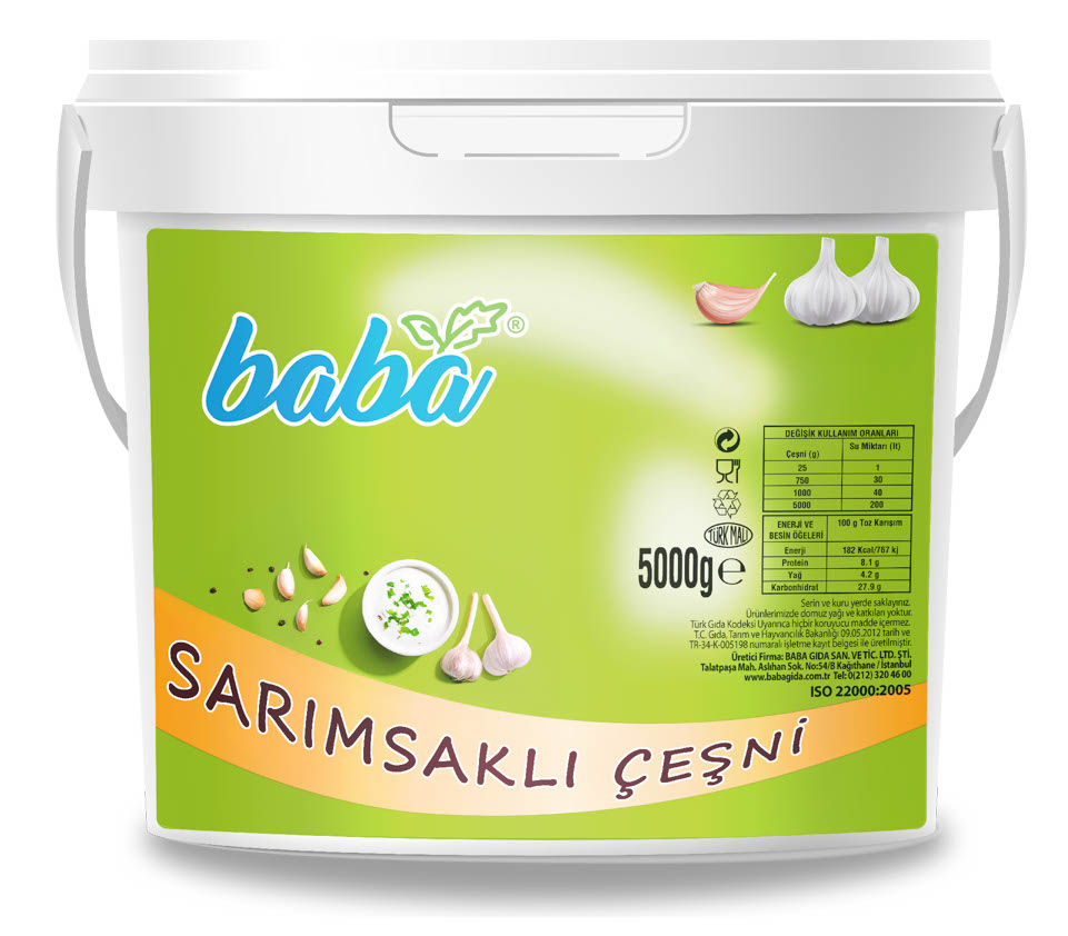 Sarımsaklı Çeşni Toz Bulyon